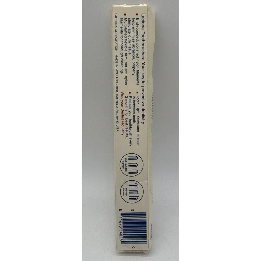 Lactona M~39 Natural Multi Tufted Toothbrush Stimulator NOS Pink